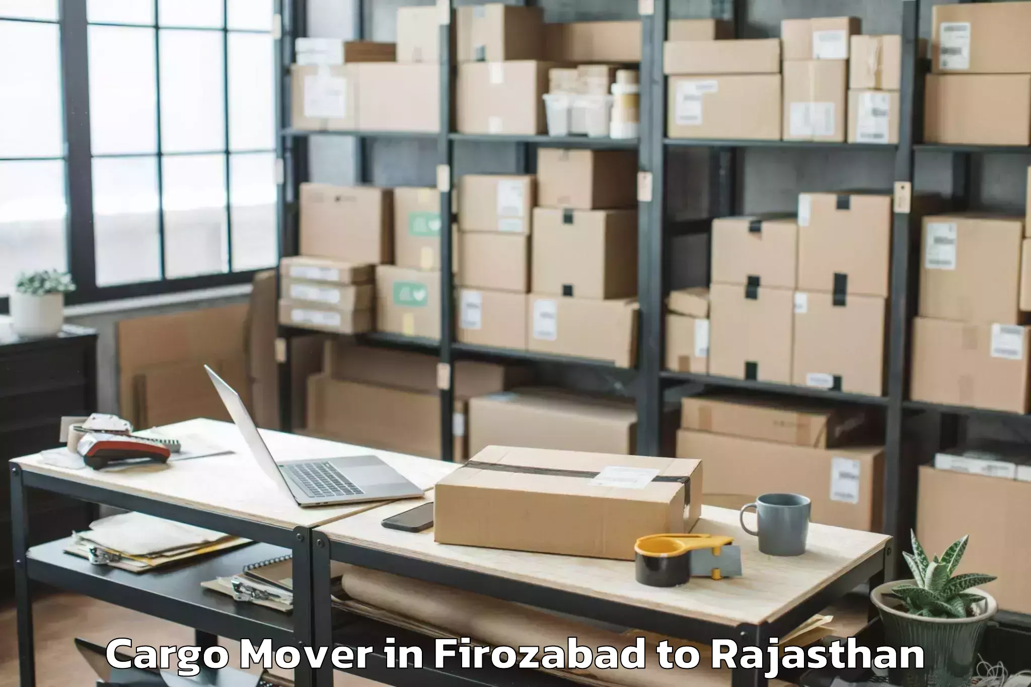 Book Firozabad to Pindwara Cargo Mover